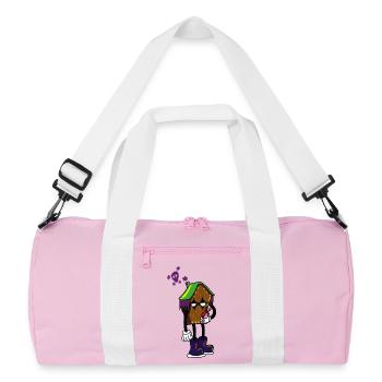 gothik house - Sac de sport recyclé - rose/blanc - Devant
