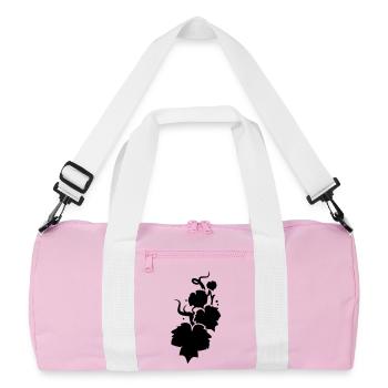 Une vigne en silhouette - Sac de sport recyclé - rose/blanc - Devant