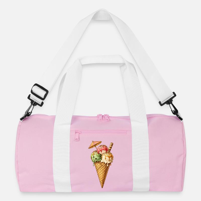 Bunte Eiscreme mit Streuseln – Sommer Genuss Recycelte Duffel Bag