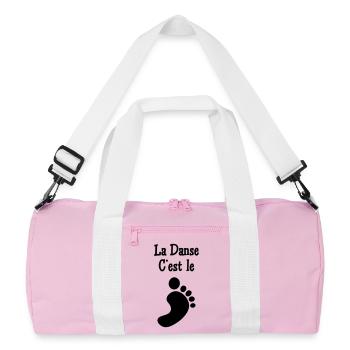 Dance is the foot - Recycled Duffel Bag - pink/white - Front
