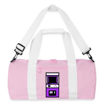 Joueur nostalgique d’arcade automate - Sac de sport recyclé - rose/blanc - Devant