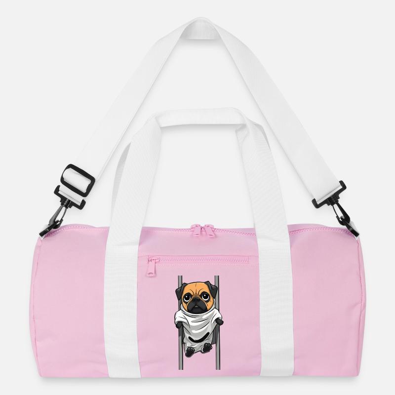 Pug Ghost in the Sheet Recycled Duffel Bag