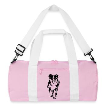 Berger australien - Sac de sport recyclé - rose/blanc - Devant