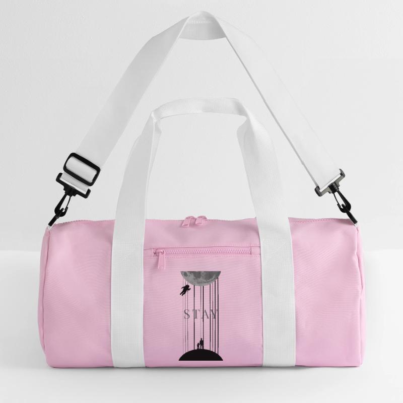 Space Interstellar with Morse Code Stay Recycled Duffel Bag