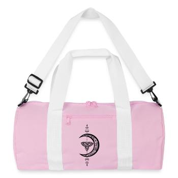 Mond Celtic Trinity Moon - Recycelte Duffel Bag - Rosa/Weiß - Vorne