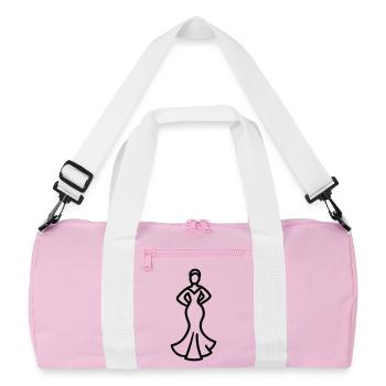 flamenco - Sac de sport recyclé - rose/blanc - Devant