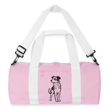 Berger australien - Sac de sport recyclé - rose/blanc - Devant