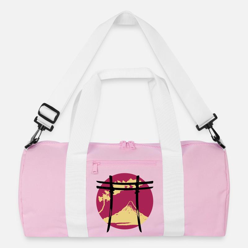 Japanischer Bogen Torii Recycelte Duffel Bag