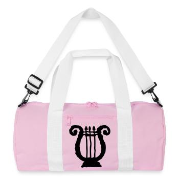 lyre, lyre, luth | vectorgraphique = Changez de couleur ! - Sac de sport recyclé - rose/blanc - Devant