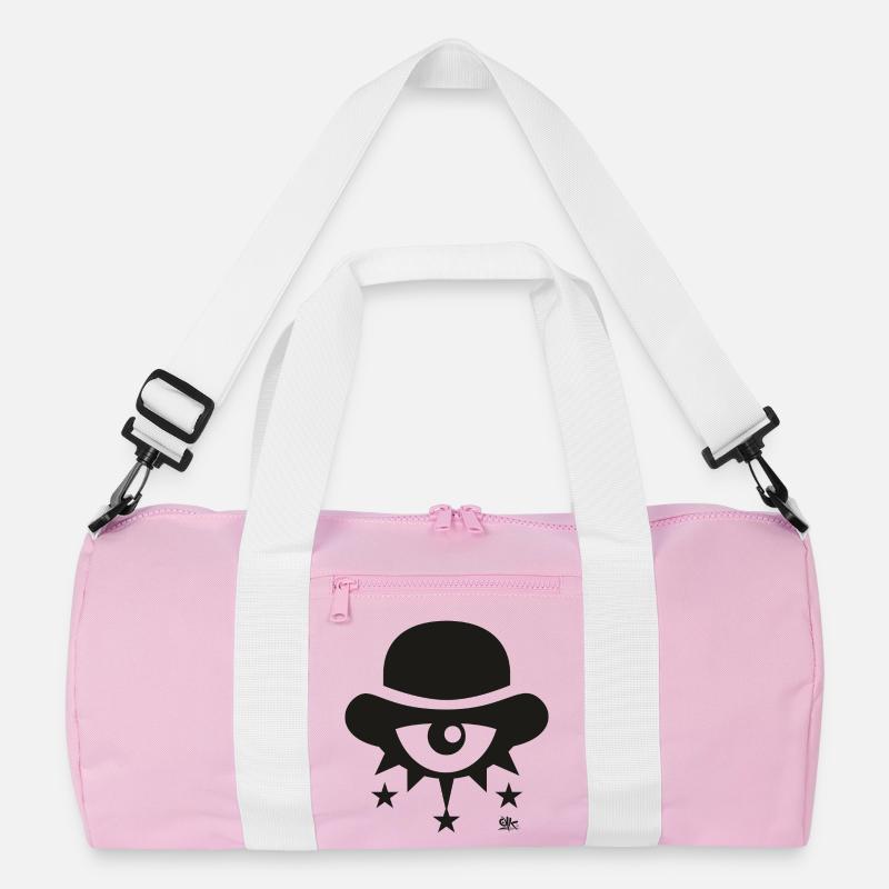 Thinkers Club - Recycelte Duffel Bag - Rosa/Weiß