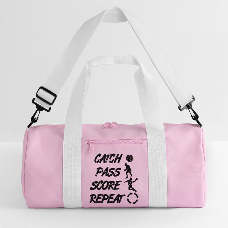 Attraper, passer, répéter, points Sac de sport recyclé