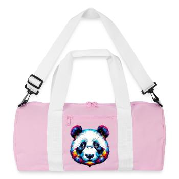 Panda - Recycled Duffel Bag - pink/white - Front