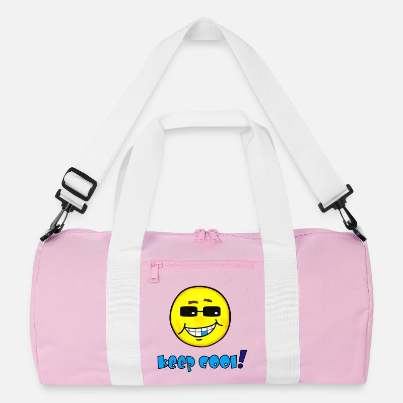 Keep cool - Lustiges Emoticon mit Sonnenbrille  Recycelte Duffel Bag