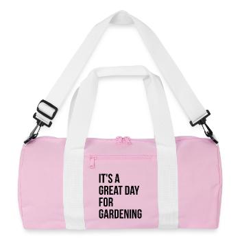 Gardening - Recycled Duffel Bag - pink/white - Front