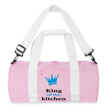Tablier de chef amusant pour les chefs - Sac de sport recyclé - rose/blanc - Devant