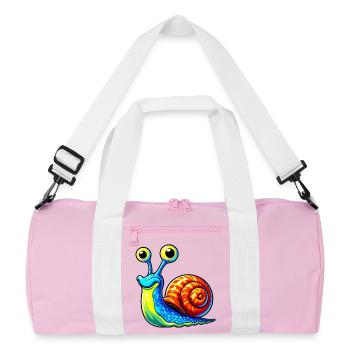 Escargot - Sac de sport recyclé - rose/blanc - Devant