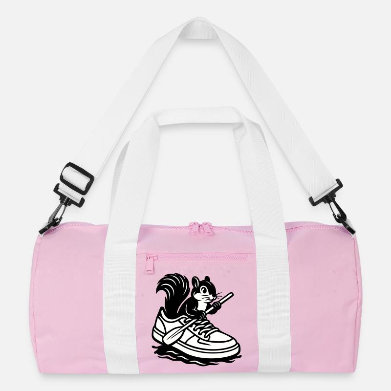 Eichhörnchen im Sneaker! Recycelte Duffel Bag