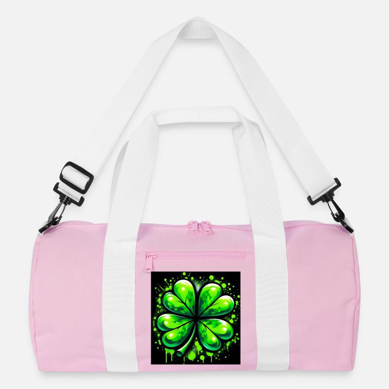 Vierblättriges Kleeblatt Recycelte Duffel Bag