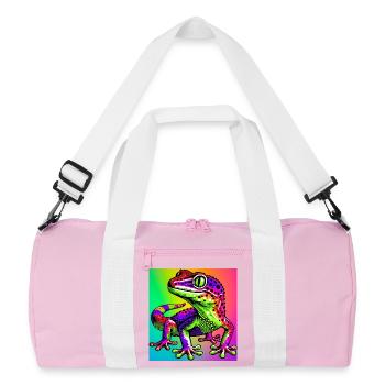 Gecko - Sac de sport recyclé - rose/blanc - Devant