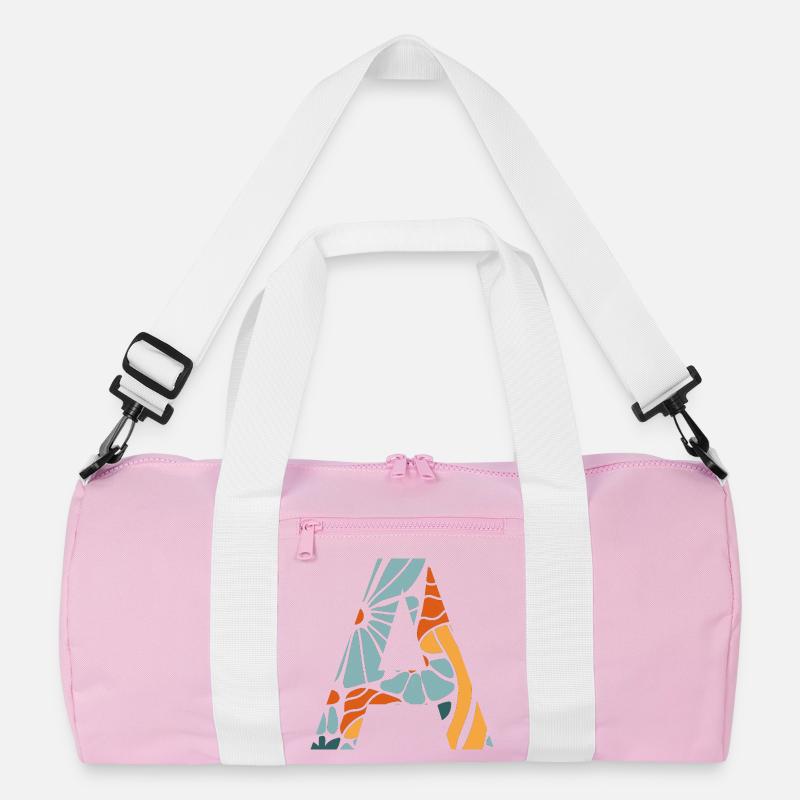 Groovy Blume Brief Geschenkidee Recycelte Duffel Bag