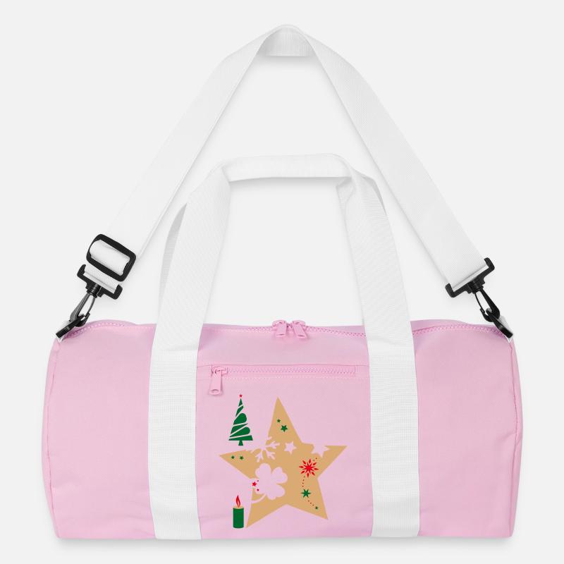 Weihnachtsstern Advent Recycelte Duffel Bag