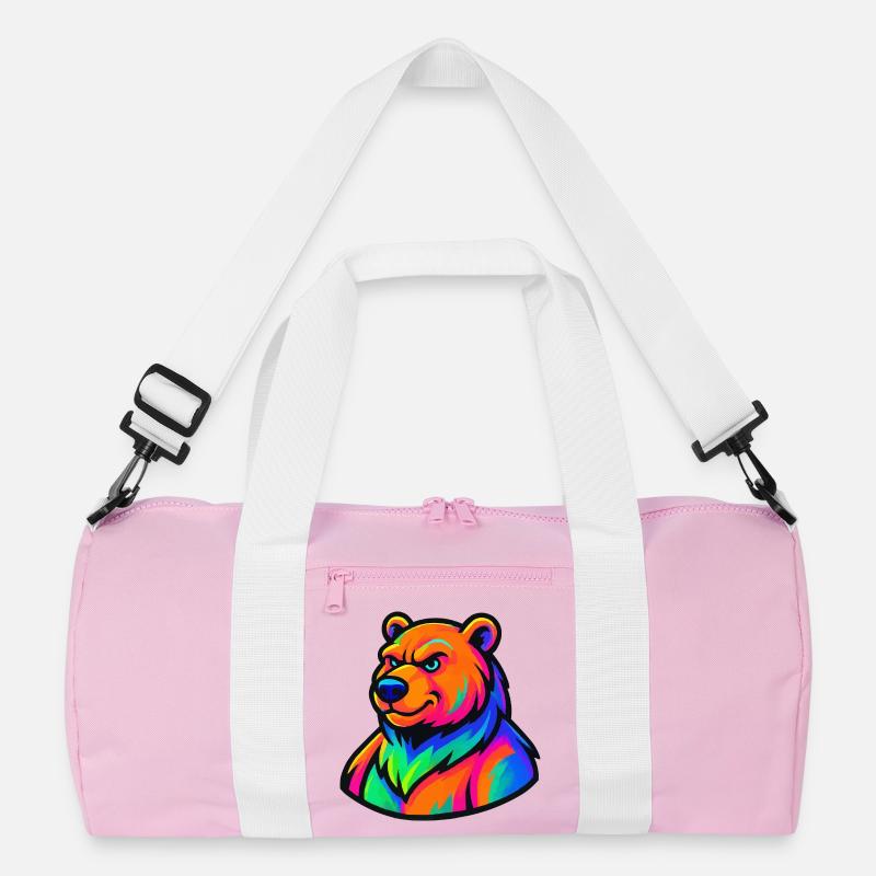 Bär Grizzly Comic Recycelte Duffel Bag