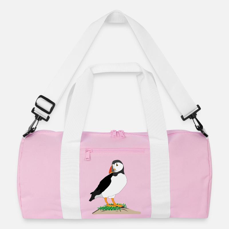 Imprimé de macareux Sac de sport recyclé