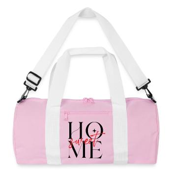 Süßes Schriftbild Rot - Recycelte Duffel Bag - Rosa/Weiß - Vorne