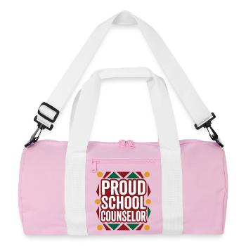 Stolzer Schulberater - Recycelte Duffel Bag - Rosa/Weiß - Vorne