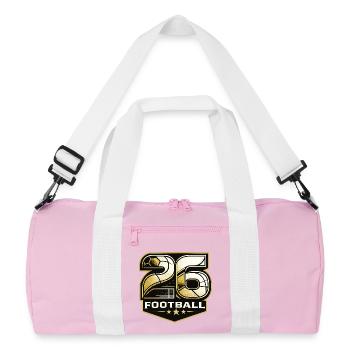 26 Football - Recycled Duffel Bag - pink/white - Front