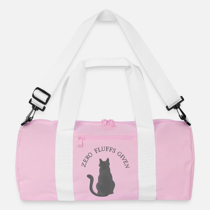 Zero Fluffs Given – Katze von hinten mit Attitüde Recycelte Duffel Bag