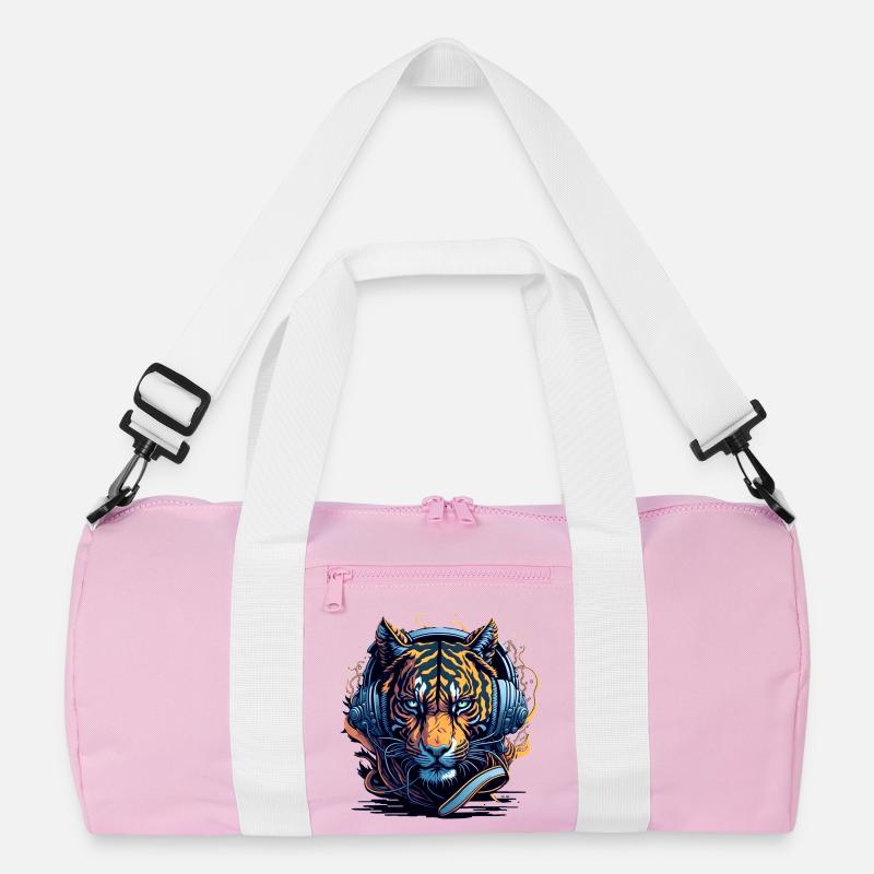 DJ  Kopfhörern Neonflair Recycelte Duffel Bag
