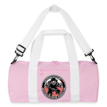 Unordnungsamt Delmenhorst Clown Sticker - Recycelte Duffel Bag - Rosa/Weiß - Vorne