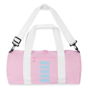 Year of birth 1985 - Recycled Duffel Bag - pink/white - Front