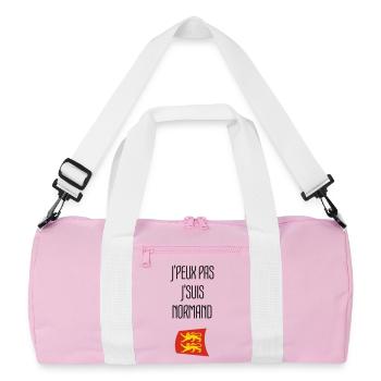 I can't I'm Norman - Normandy - Recycled Duffel Bag - pink/white - Front