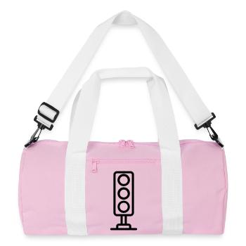 traffic light - Recycled Duffel Bag - pink/white - Front