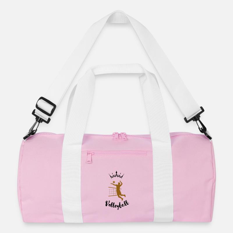Volleyball - Recycelte Duffel Bag - Rosa/Weiß