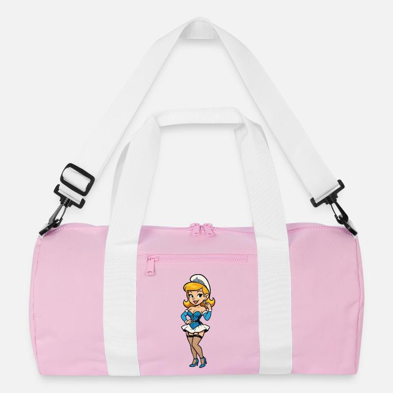 Blaue Gnomenfrau Recycelte Duffel Bag