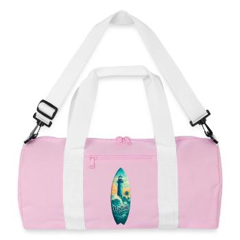 Planche de surf Neptune Lighthouse - Sac de sport recyclé - rose/blanc - Devant