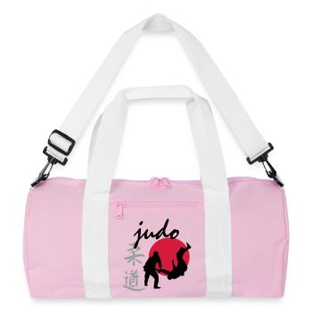 judo - Recycled Duffel Bag - pink/white - Front