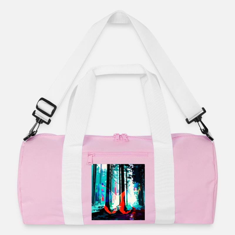 Neon Forest Dream Print Recycled Duffel Bag