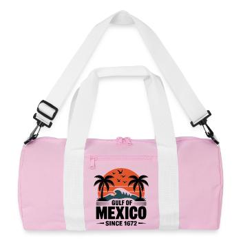 Gulf of Mexico Since 1672 Retro Beach Vibes - Recycled Duffel Bag - pink/white - Front
