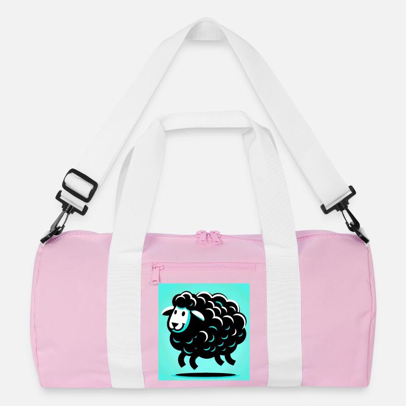 Schwarzes Schaf - Recycelte Duffel Bag - Rosa/Weiß