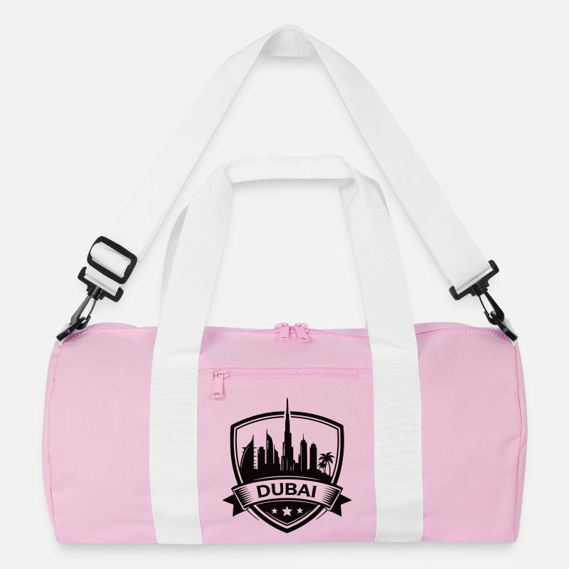Dubai Skyline Shield Recycelte Duffel Bag