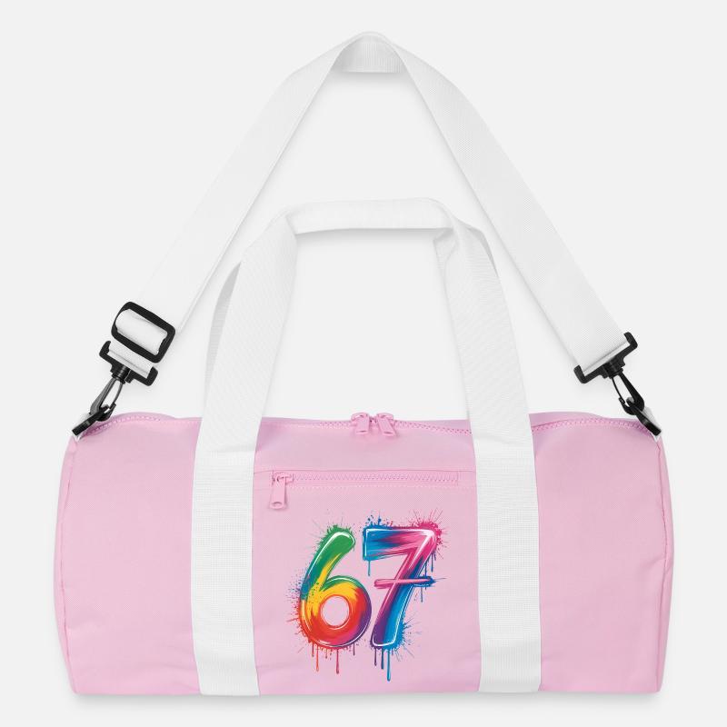 Sechs-Sieben-Farb-Spritzer Recycelte Duffel Bag