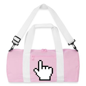 Main de souris originale - Sac de sport recyclé - rose/blanc - Devant