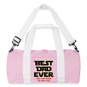 Bester Vater aller Zeiten Neon-Umrisse - Recycelte Duffel Bag - Rosa/Weiß - Vorne