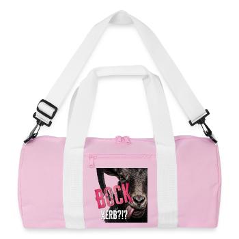 Motif de trottoir Bock - Sac de sport recyclé - rose/blanc - Devant