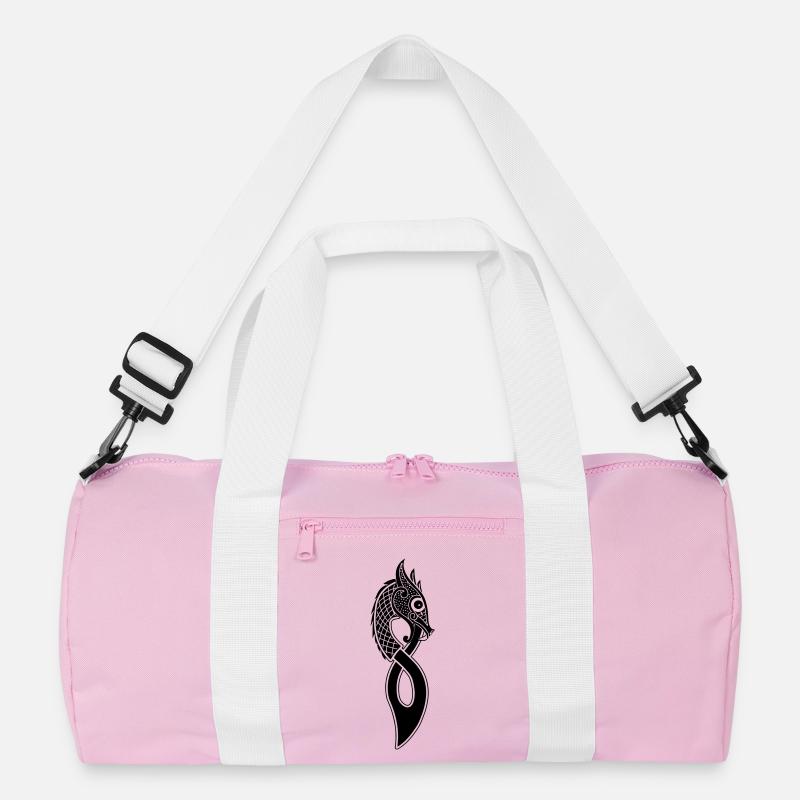 Jormungund die monströse Seeschlange oder der Drache Recycelte Duffel Bag