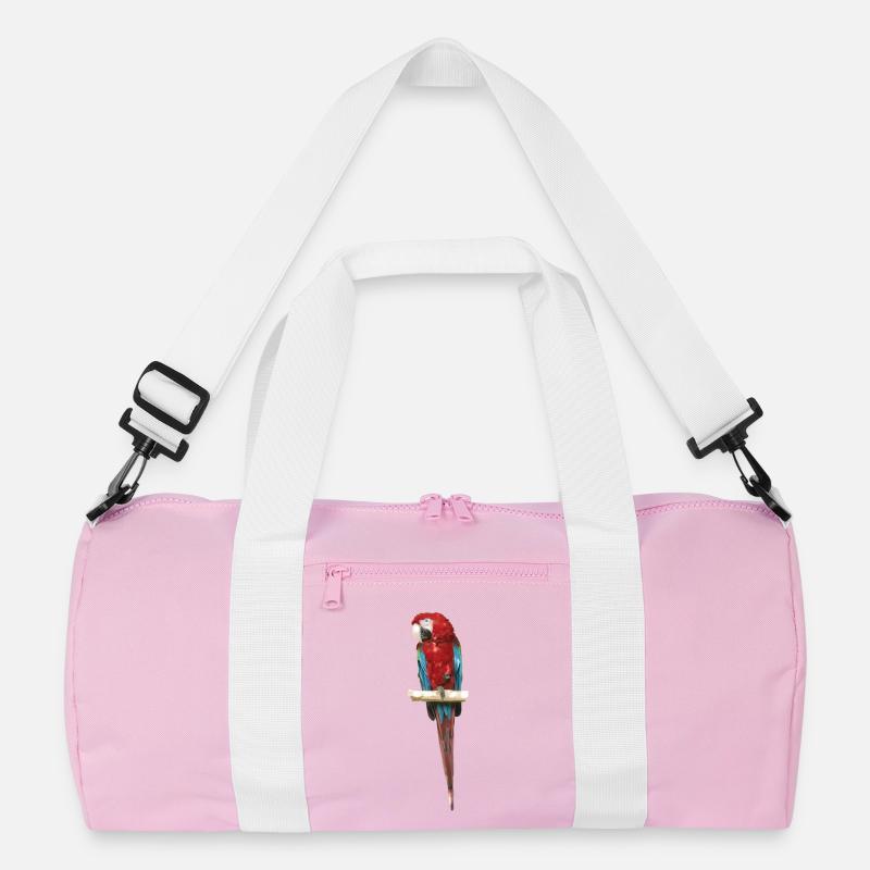 Ara - Recycelte Duffel Bag - Rosa/Weiß